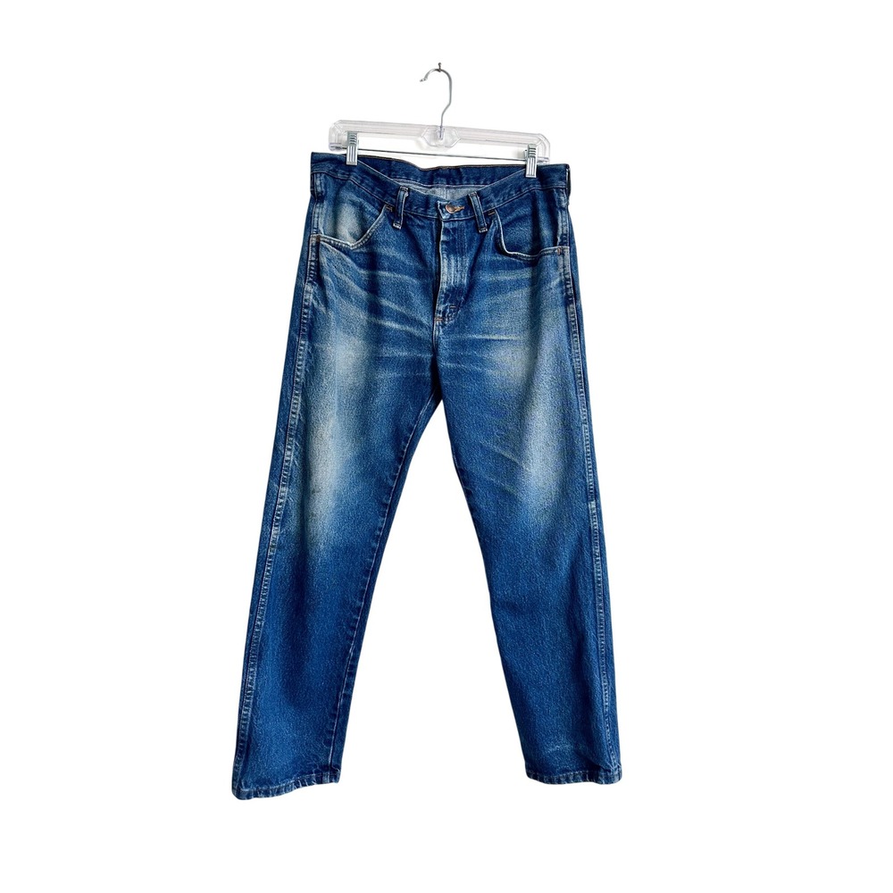 Vintage 80's/90's Rustler Straight Leg Jeans – Faded Blue‎ Denim – Size 33